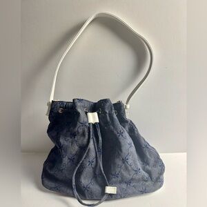 Stylish Blue and White Victoria’s Secret Women's tote Bag